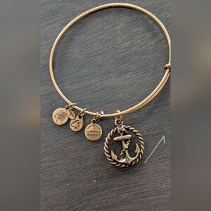 Alex and Ani Bronze Anchor Charm Bracelet